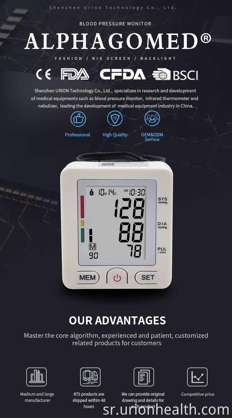 wrist blood pressure monitor